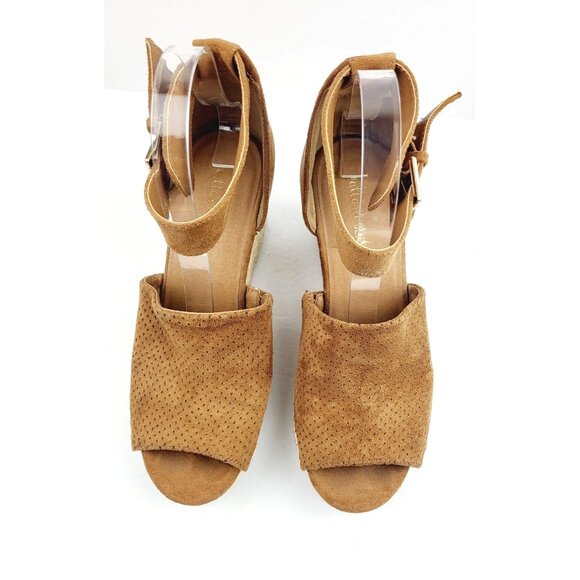 ALTAR’D STATE brown suede buckle espadrille wedge - Size‎ 8.5 - Picture 6 of 8